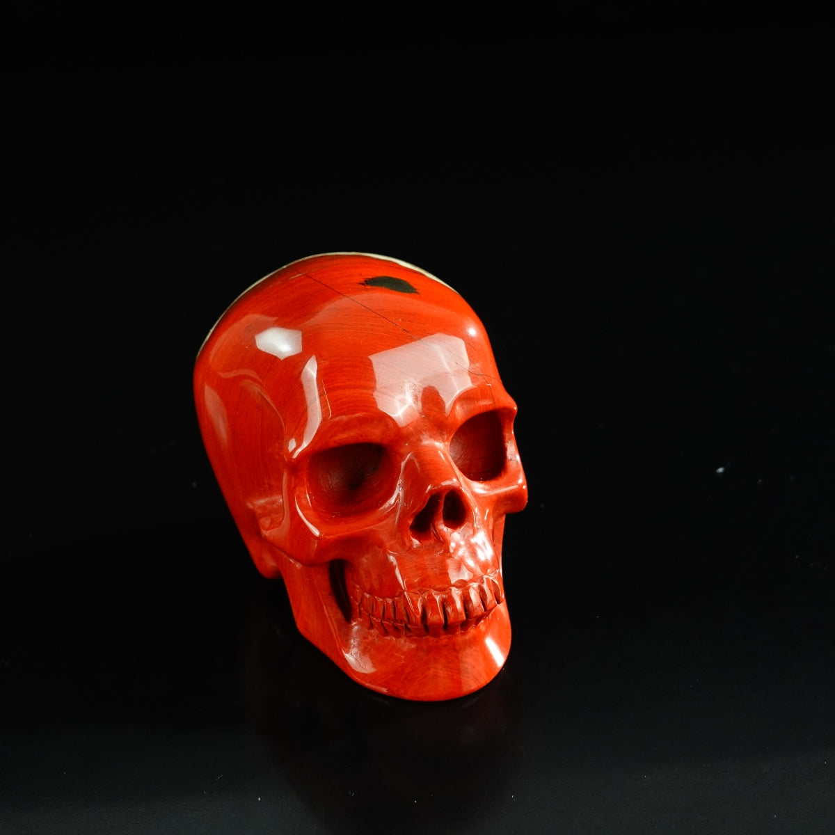 3.0" Red Jasper Crystal Skull Carving - Unique Piece #RJ01