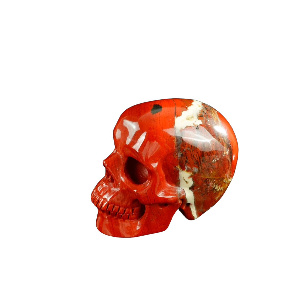 3.0" Red Jasper Crystal Skull Carving - Unique Piece #RJ01