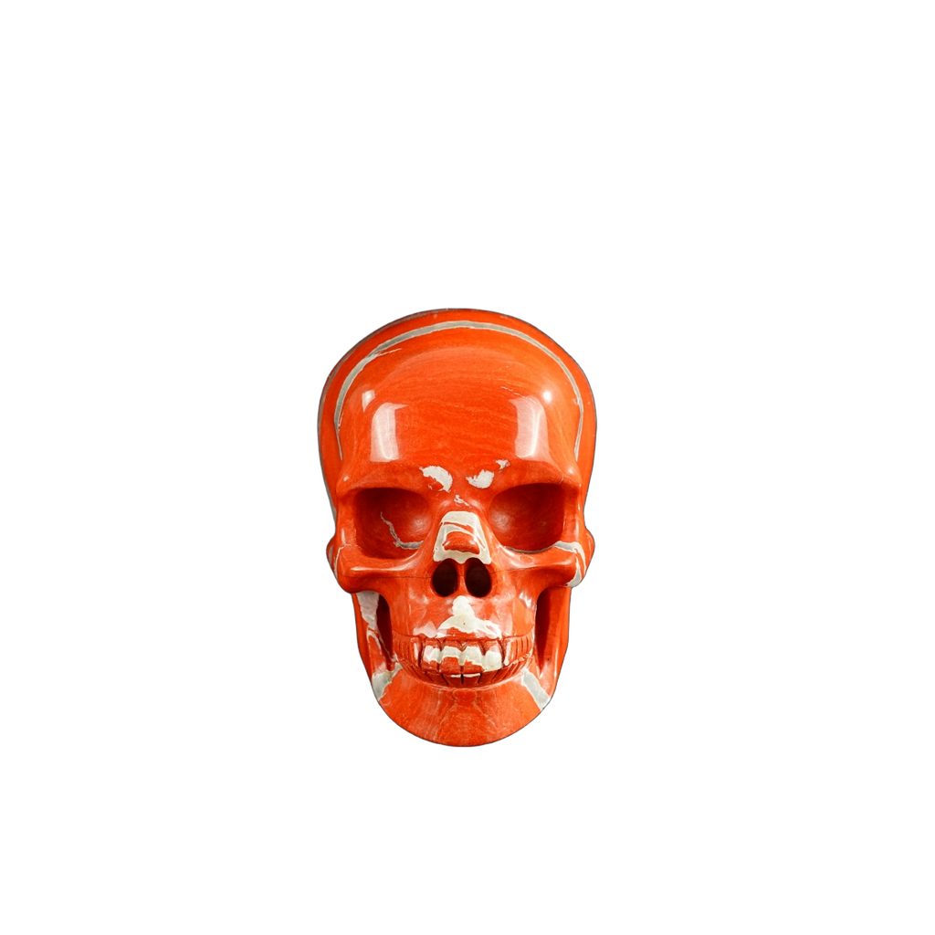 3.0" Red Jasper Crystal Skull Carving - Unique Piece #RJ02