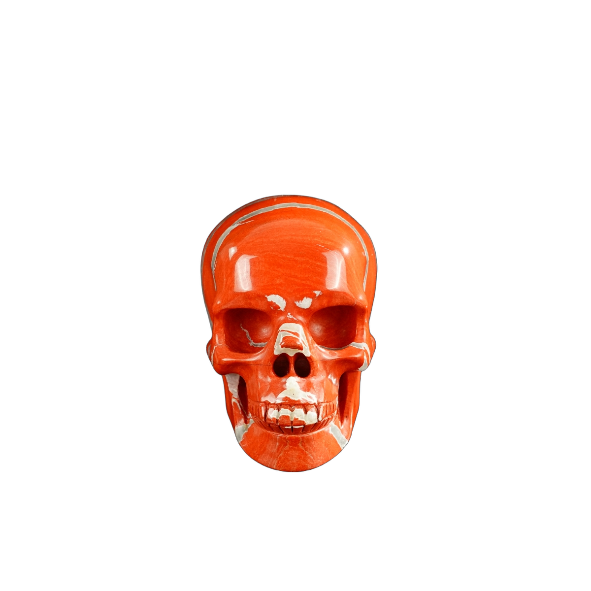 3.0" Red Jasper Crystal Skull Carving - Unique Piece #RJ02