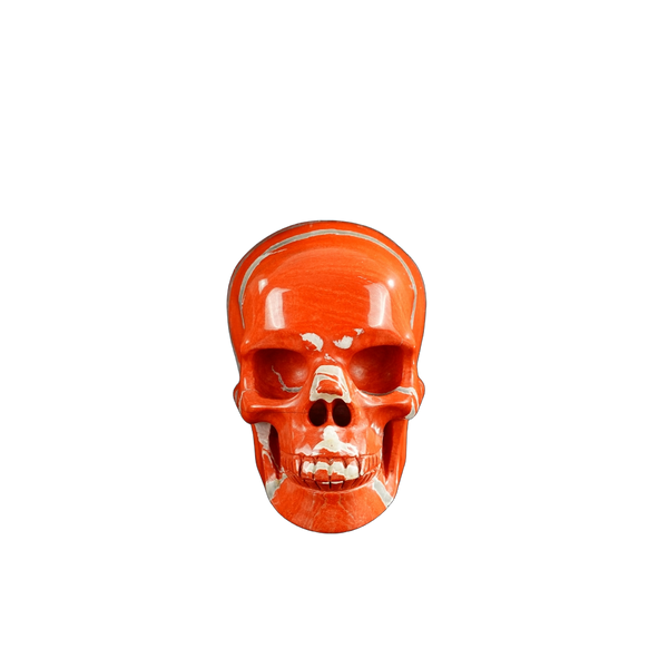 3.0" Red Jasper Crystal Skull Carving - Unique Piece #RJ02
