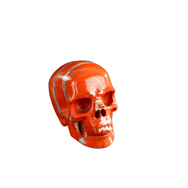 3.0" Red Jasper Crystal Skull Carving - Unique Piece #RJ02 - alternate view