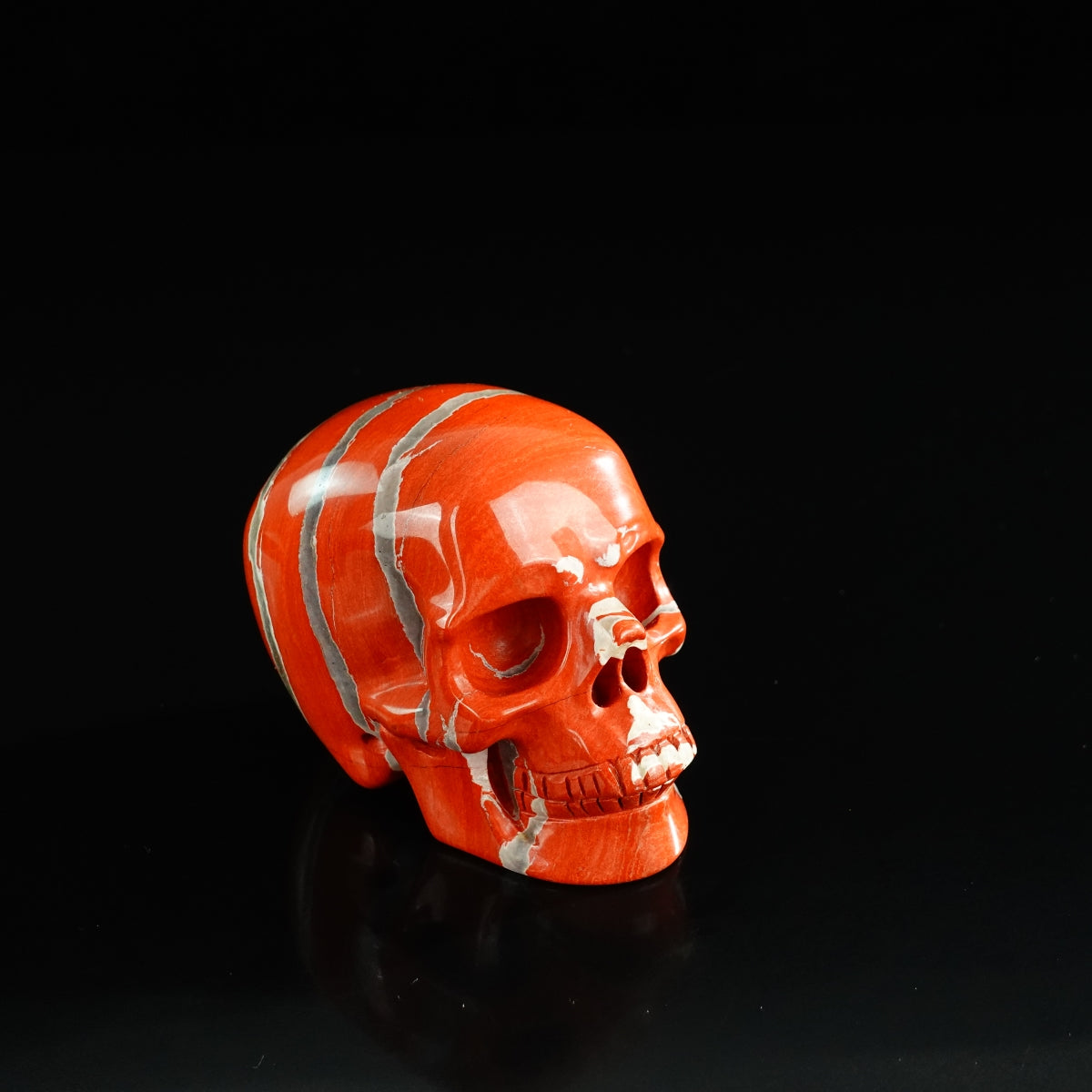 3.0" Red Jasper Crystal Skull Carving - Unique Piece #RJ02