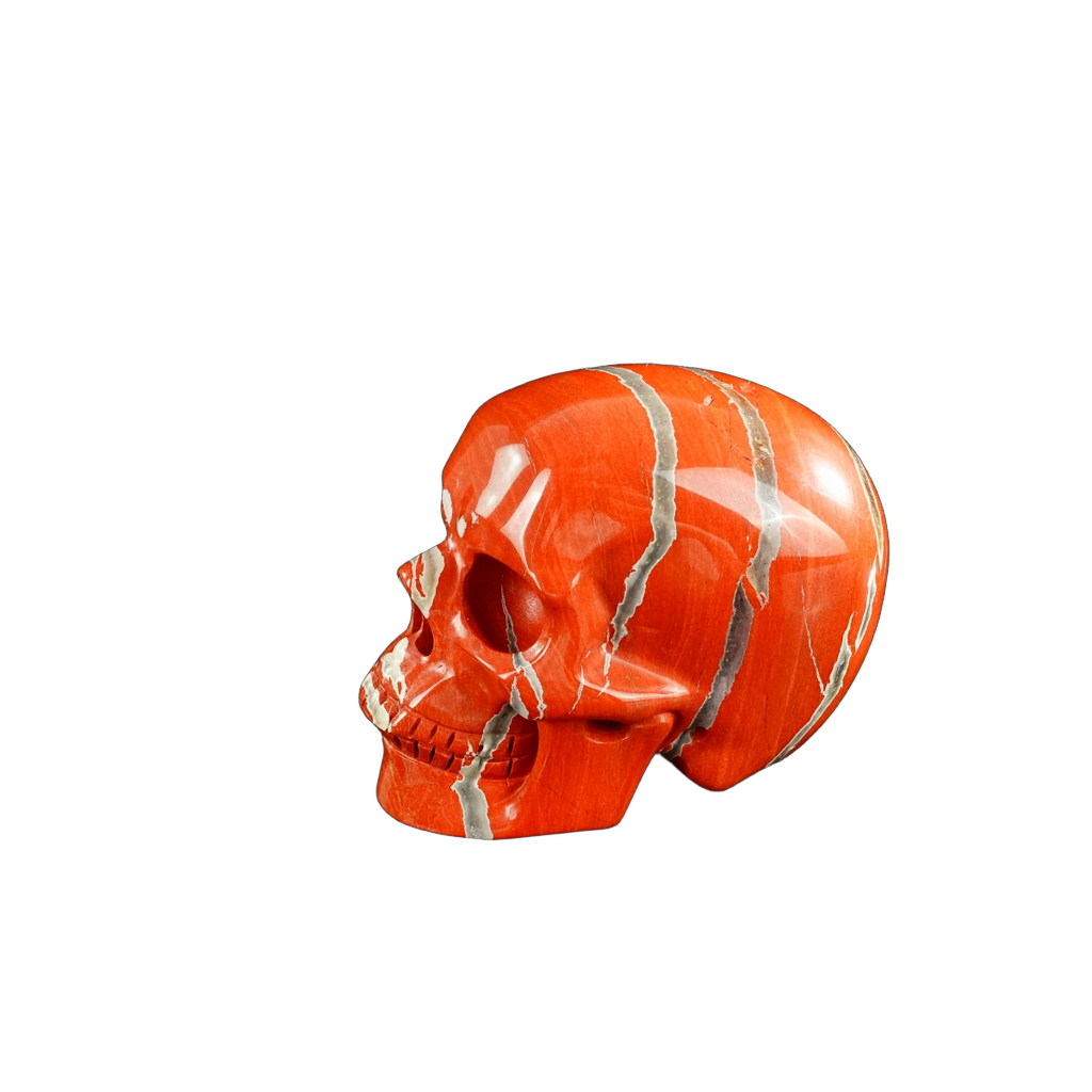 3.0" Red Jasper Crystal Skull Carving - Unique Piece #RJ02