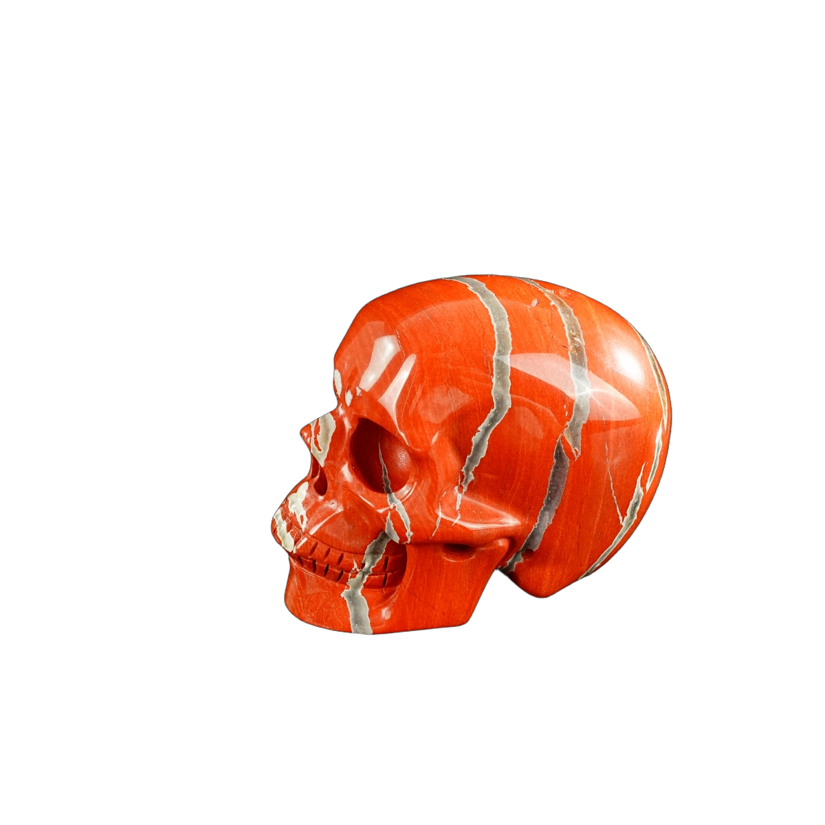 3.0" Red Jasper Crystal Skull Carving - Unique Piece #RJ02