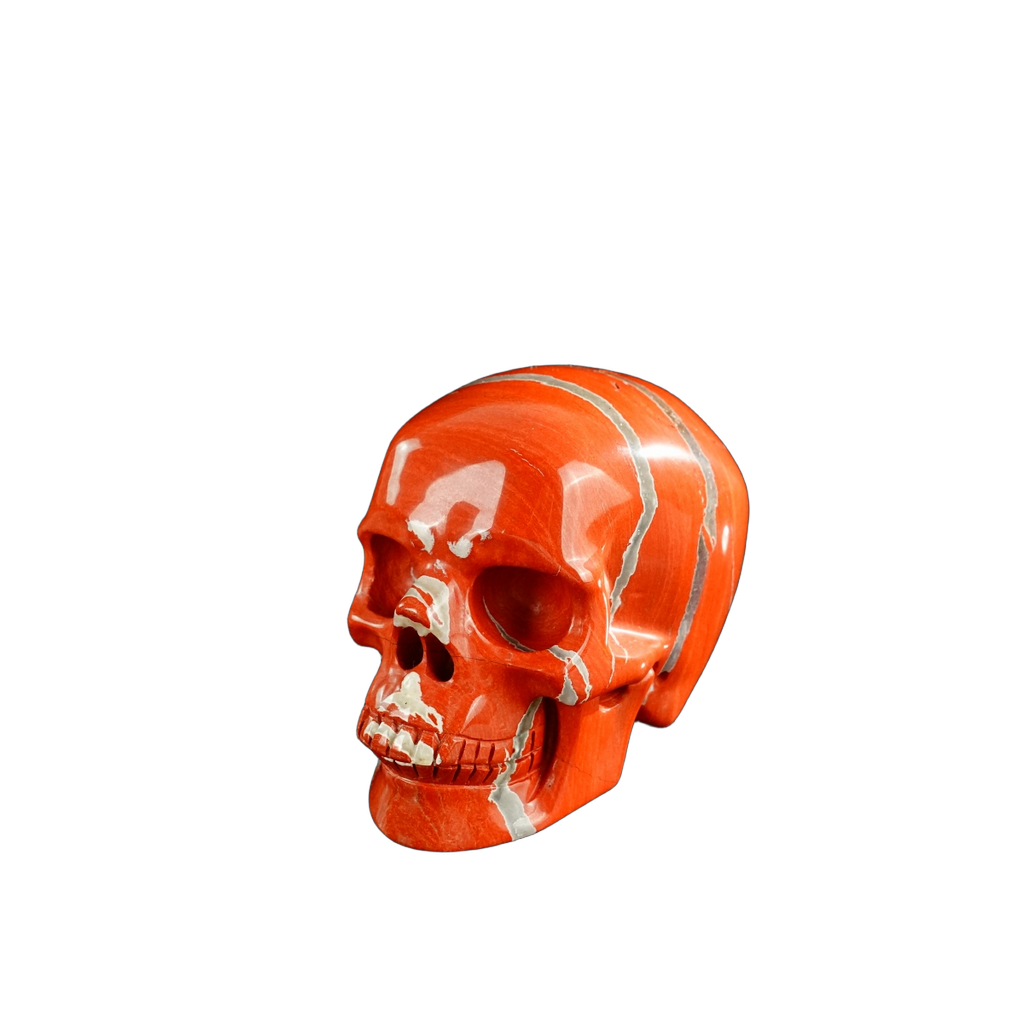 3.0" Red Jasper Crystal Skull Carving - Unique Piece #RJ02