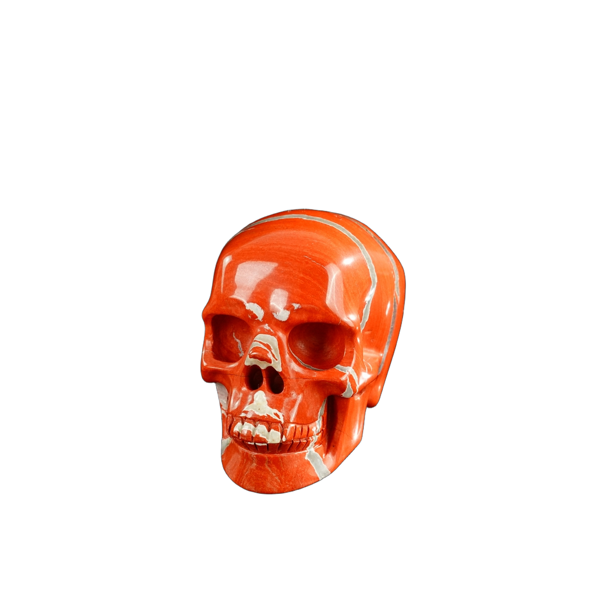 3.0" Red Jasper Crystal Skull Carving - Unique Piece #RJ02