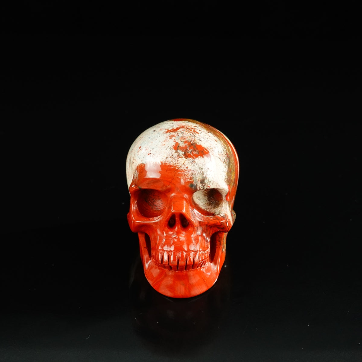 3.0" Red Jasper Crystal Skull Carving - Unique Piece #RJ03