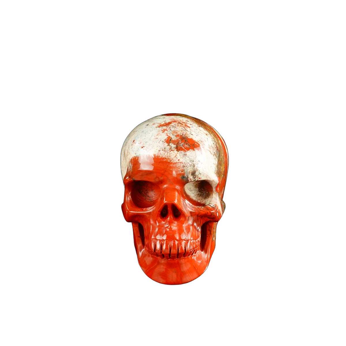 3.0" Red Jasper Crystal Skull Carving - Unique Piece #RJ03