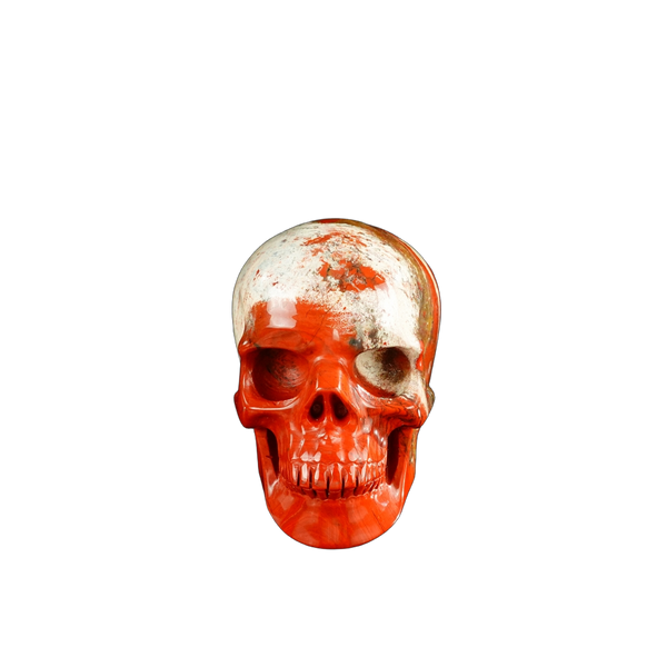 3.0" Red Jasper Crystal Skull Carving - Unique Piece #RJ03