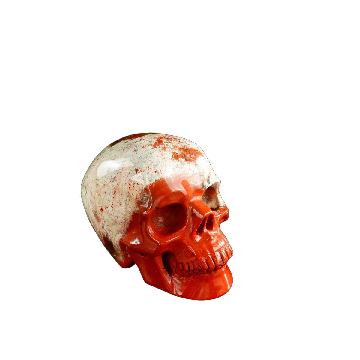 3.0" Red Jasper Crystal Skull Carving - Unique Piece #RJ03