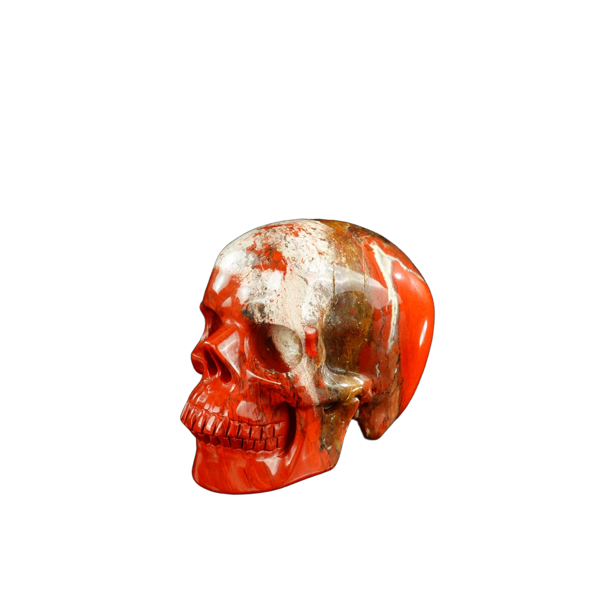 3.0" Red Jasper Crystal Skull Carving - Unique Piece #RJ03