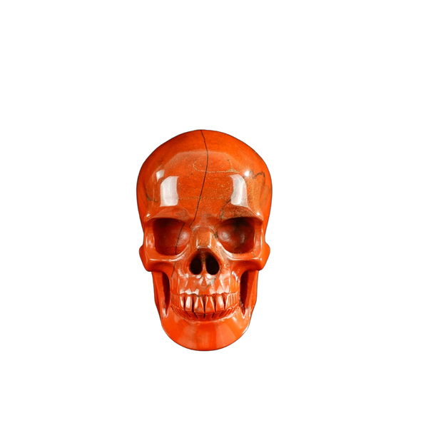 3.0" Red Jasper Crystal Skull Carving - Unique Piece #RJ04