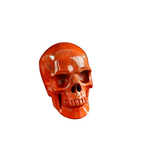 3.0" Red Jasper Crystal Skull Carving - Unique Piece #RJ04 - alternate view