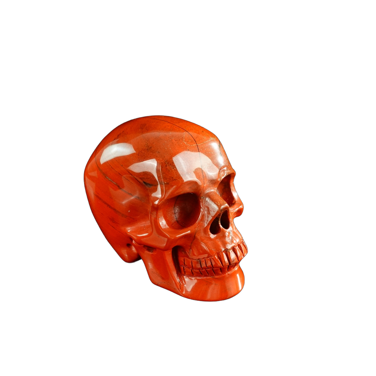 3.0" Red Jasper Crystal Skull Carving - Unique Piece #RJ04
