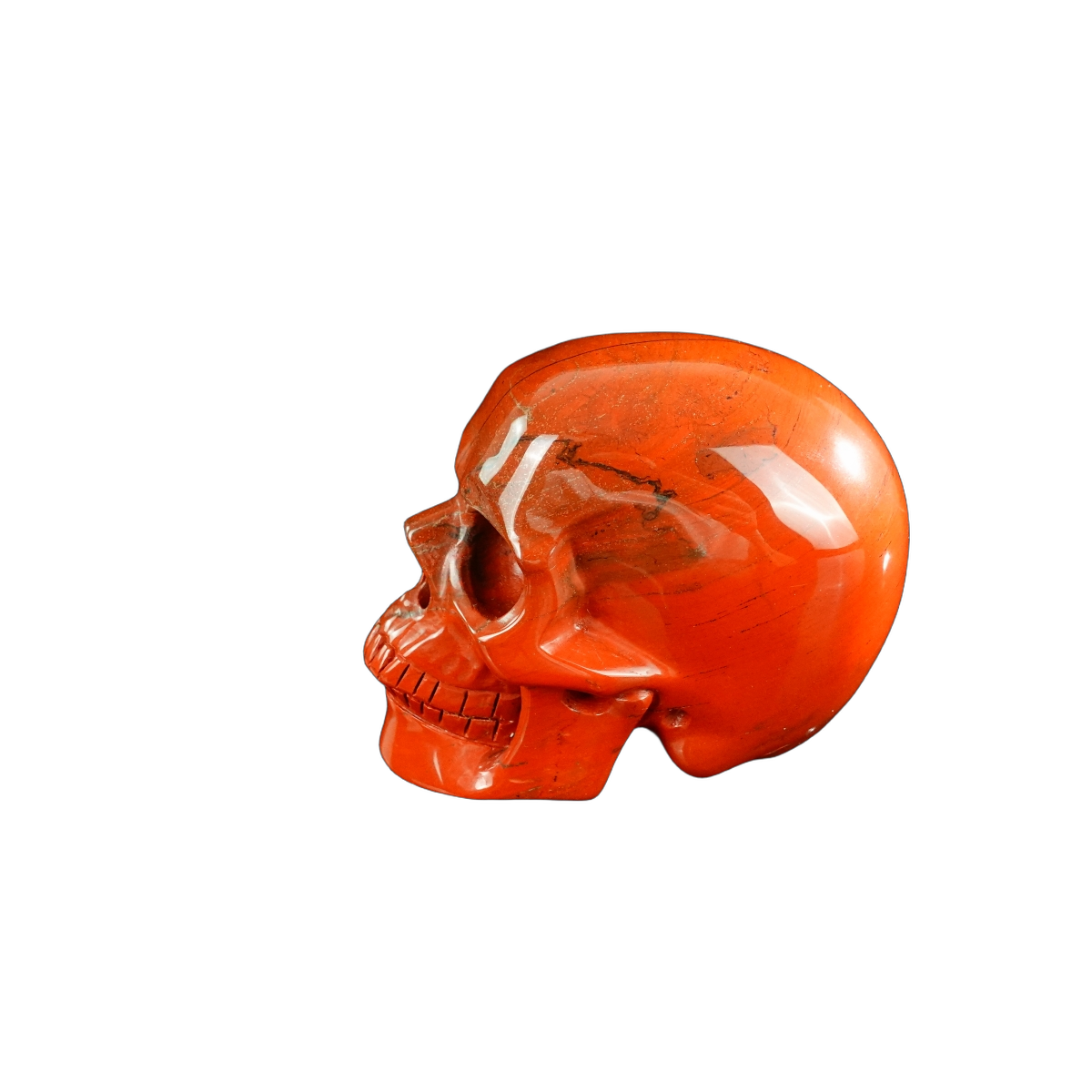 3.0" Red Jasper Crystal Skull Carving - Unique Piece #RJ04
