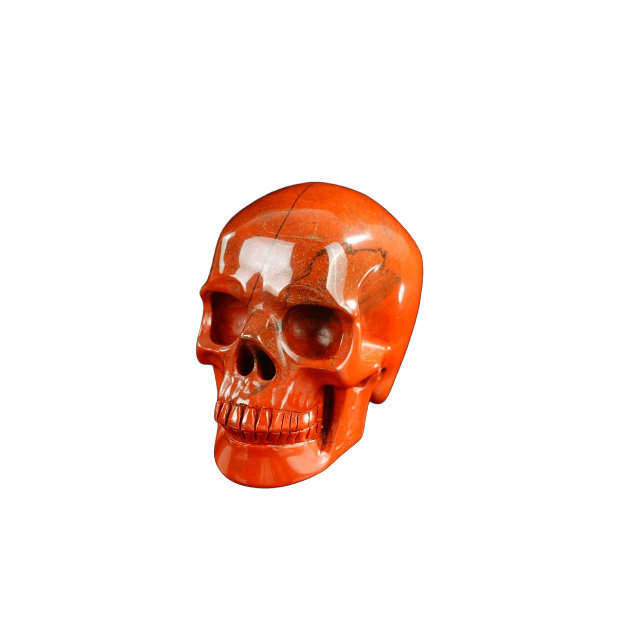 3.0" Red Jasper Crystal Skull Carving - Unique Piece #RJ04