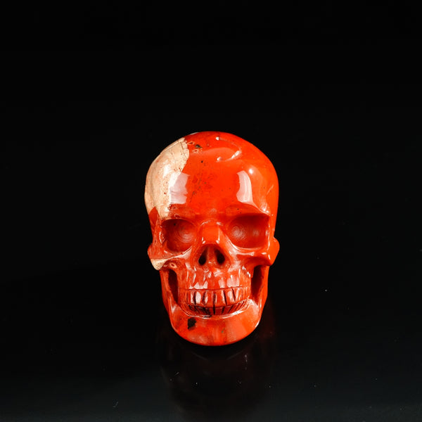 3.0" Red Jasper Crystal Skull Carving - Unique Piece #RJ05