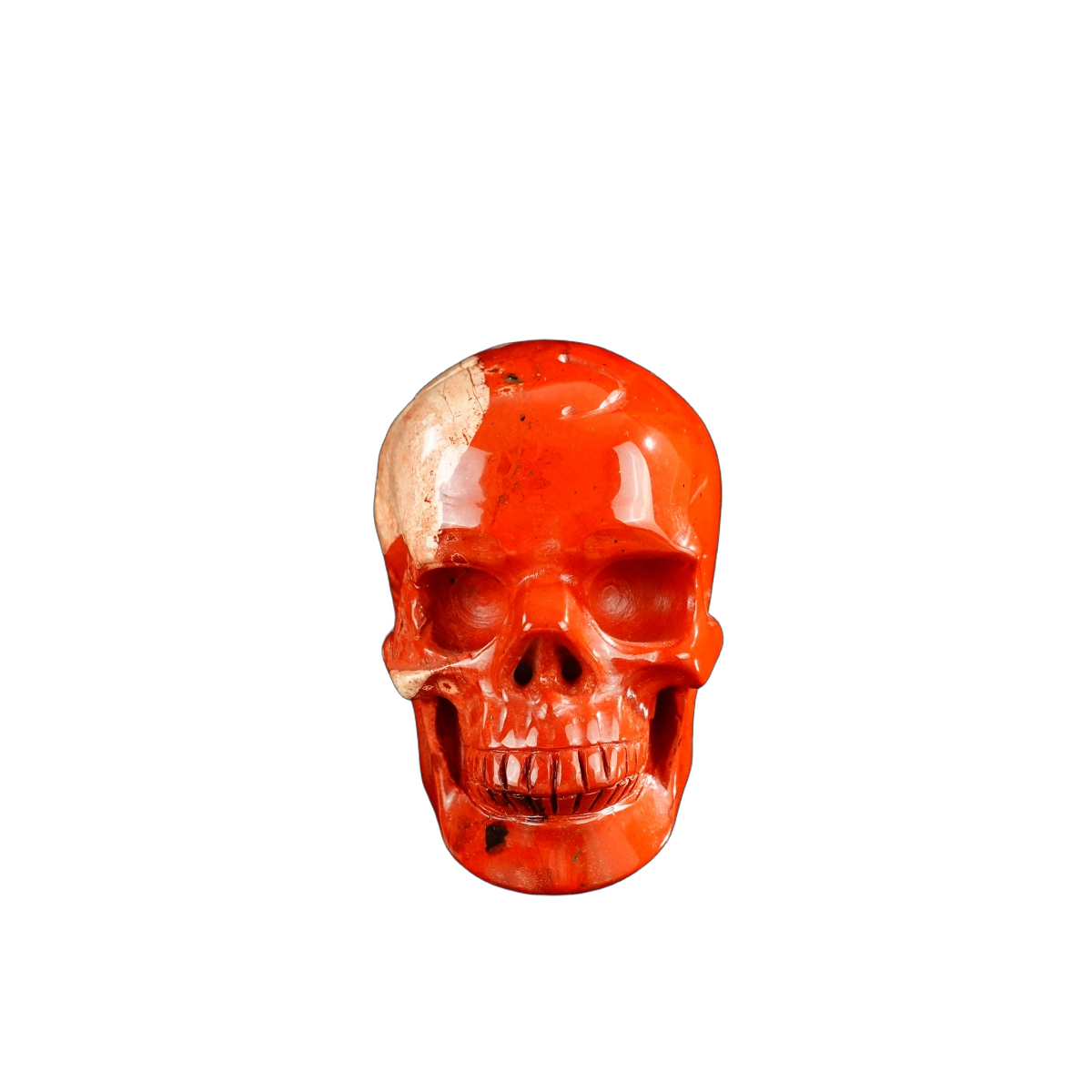3.0" Red Jasper Crystal Skull Carving - Unique Piece #RJ05