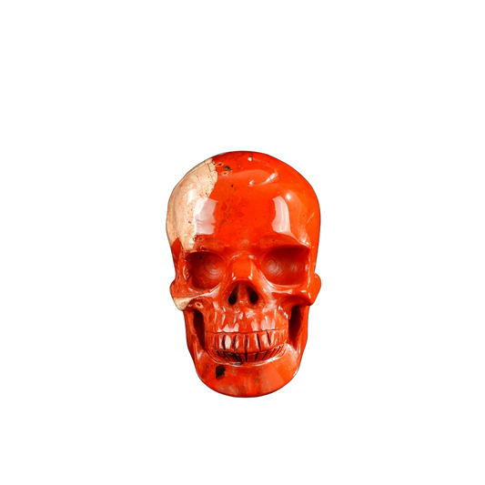3.0" Red Jasper Crystal Skull Carving - Unique Piece #RJ05