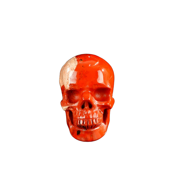 3.0" Red Jasper Crystal Skull Carving - Unique Piece #RJ05