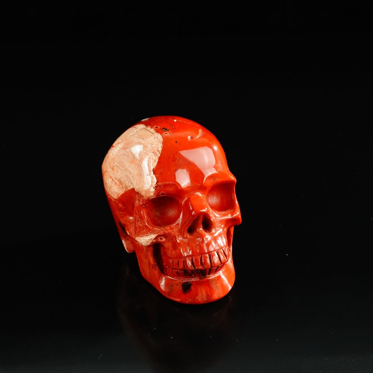 3.0" Red Jasper Crystal Skull Carving - Unique Piece #RJ05