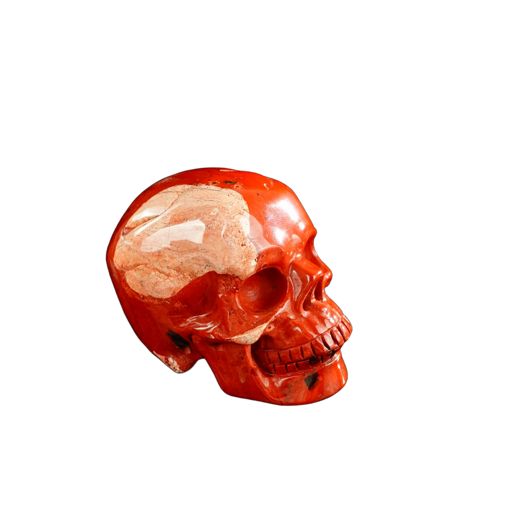 3.0" Red Jasper Crystal Skull Carving - Unique Piece #RJ05