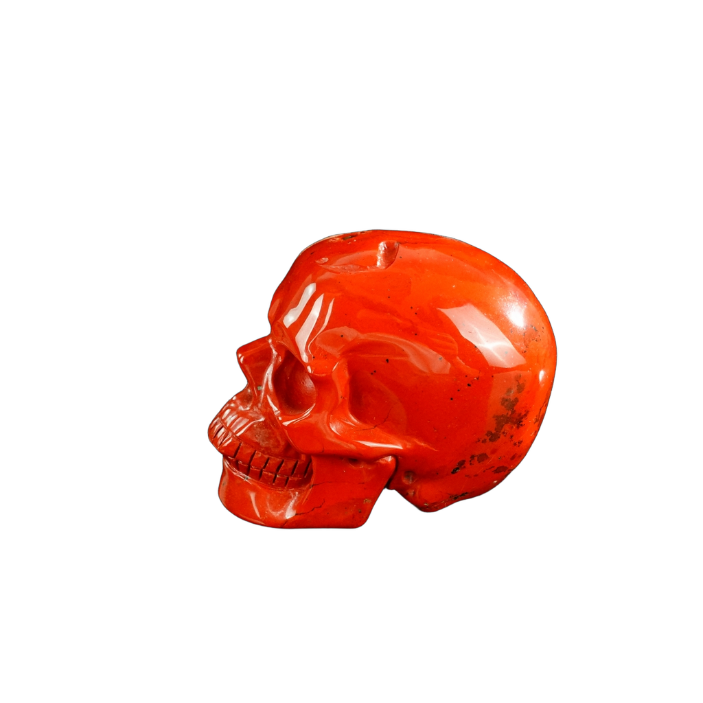 3.0" Red Jasper Crystal Skull Carving - Unique Piece #RJ05