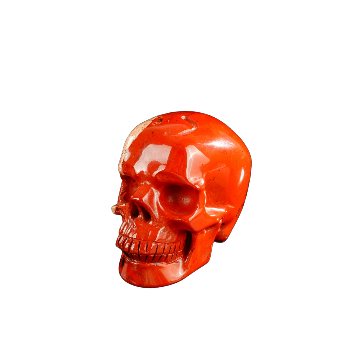 3.0" Red Jasper Crystal Skull Carving - Unique Piece #RJ05