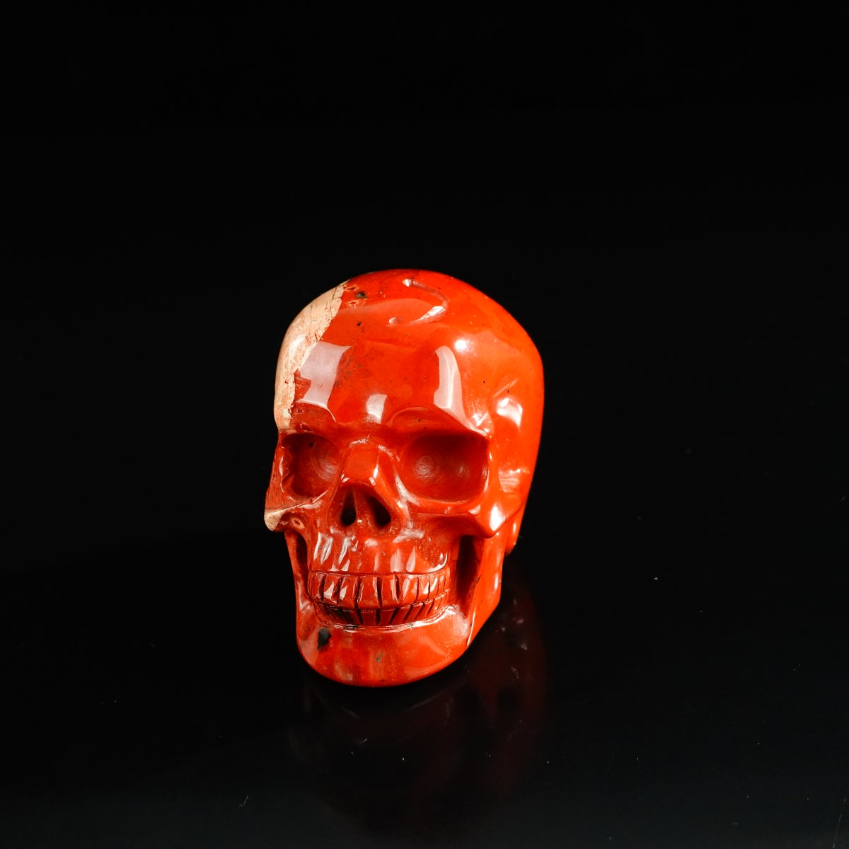 3.0" Red Jasper Crystal Skull Carving - Unique Piece #RJ05