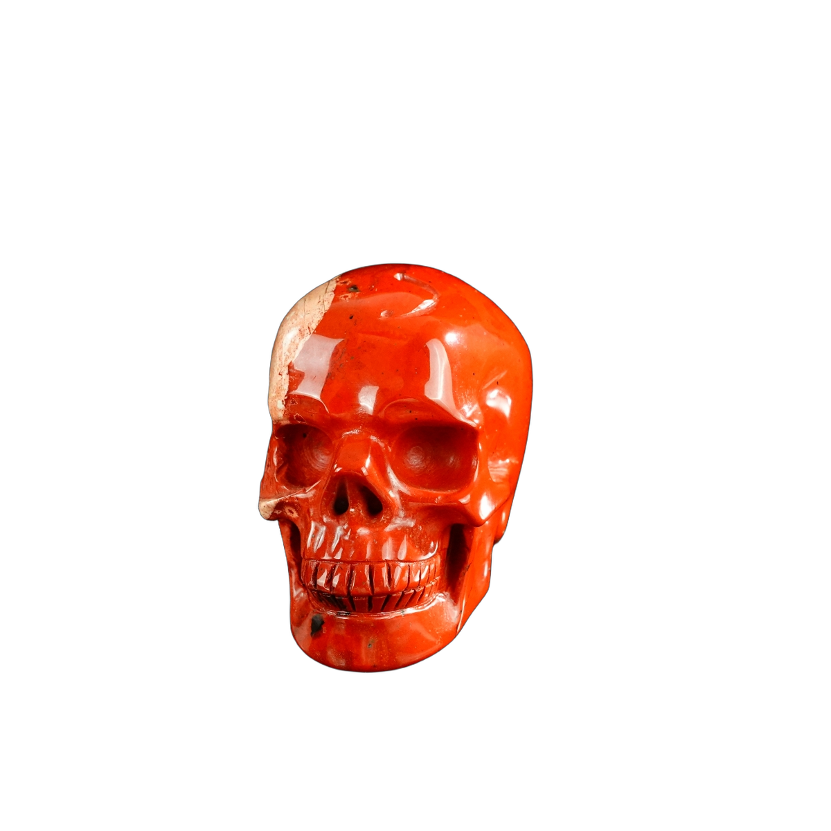 3.0" Red Jasper Crystal Skull Carving - Unique Piece #RJ05