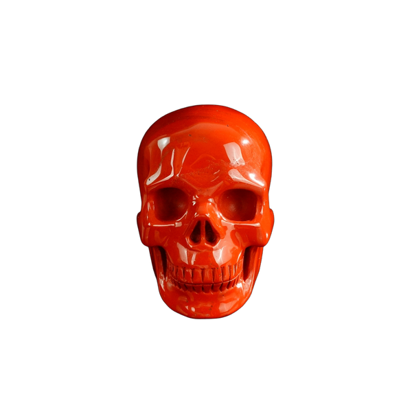 3.0" Red Jasper Crystal Skull Carving - Unique Piece #RJ06