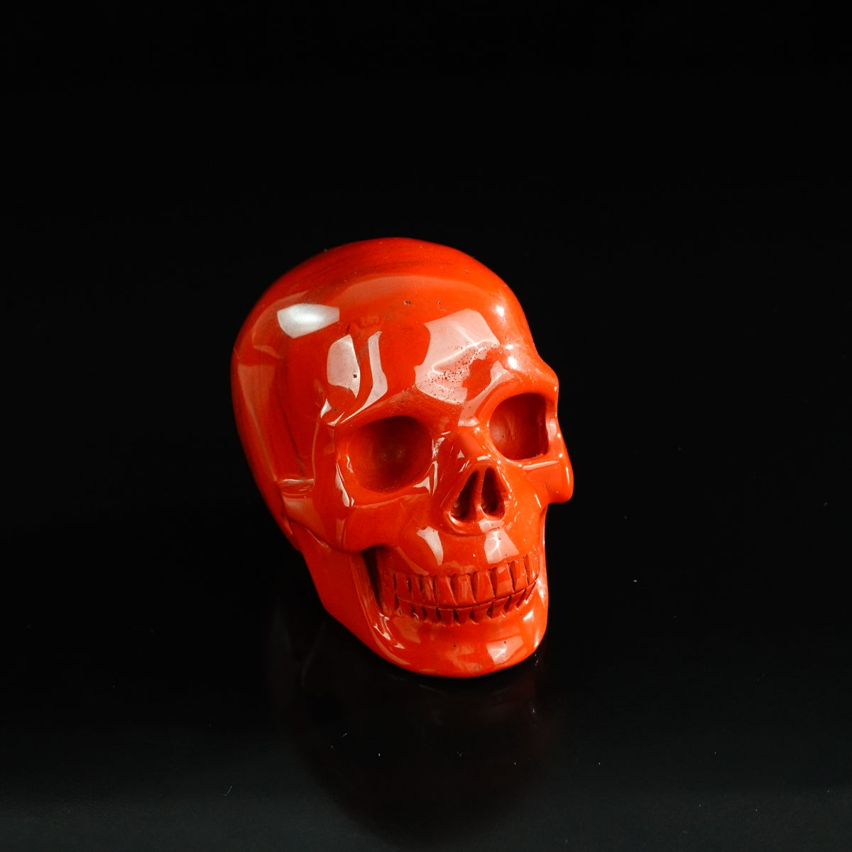 3.0" Red Jasper Crystal Skull Carving - Unique Piece #RJ06