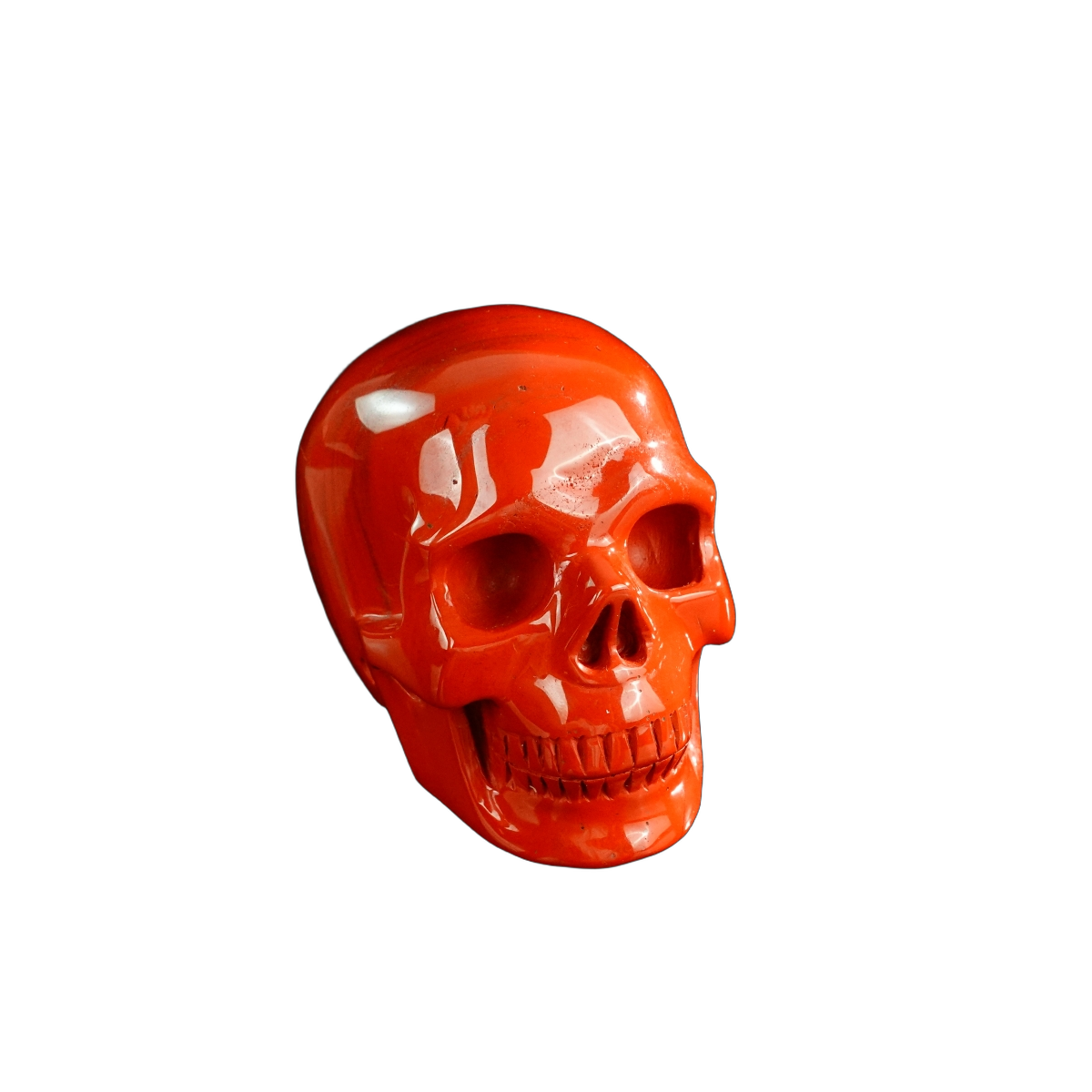 3.0" Red Jasper Crystal Skull Carving - Unique Piece #RJ06