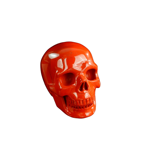 3.0" Red Jasper Crystal Skull Carving - Unique Piece #RJ06 - alternate view