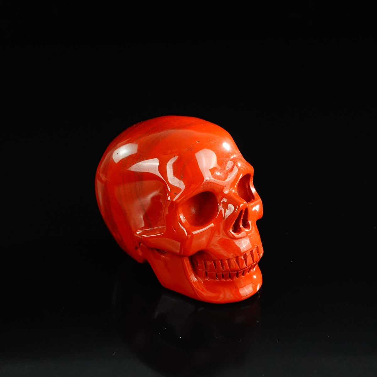3.0" Red Jasper Crystal Skull Carving - Unique Piece #RJ06