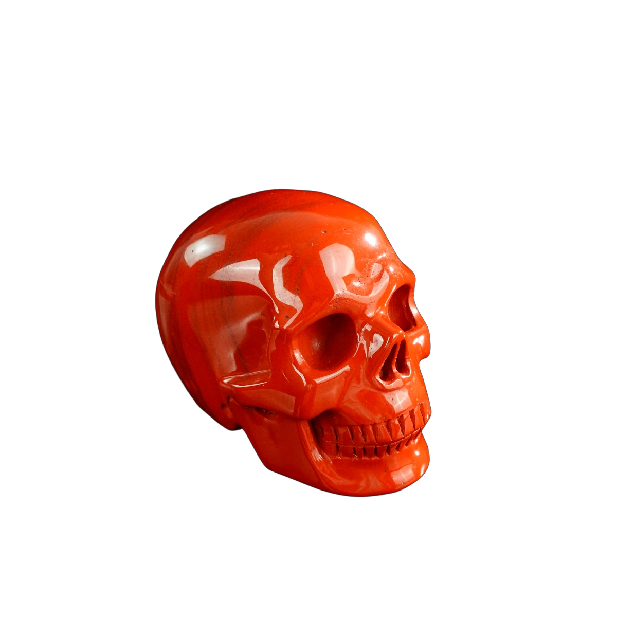 3.0" Red Jasper Crystal Skull Carving - Unique Piece #RJ06