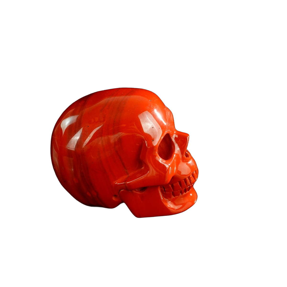 3.0" Red Jasper Crystal Skull Carving - Unique Piece #RJ06