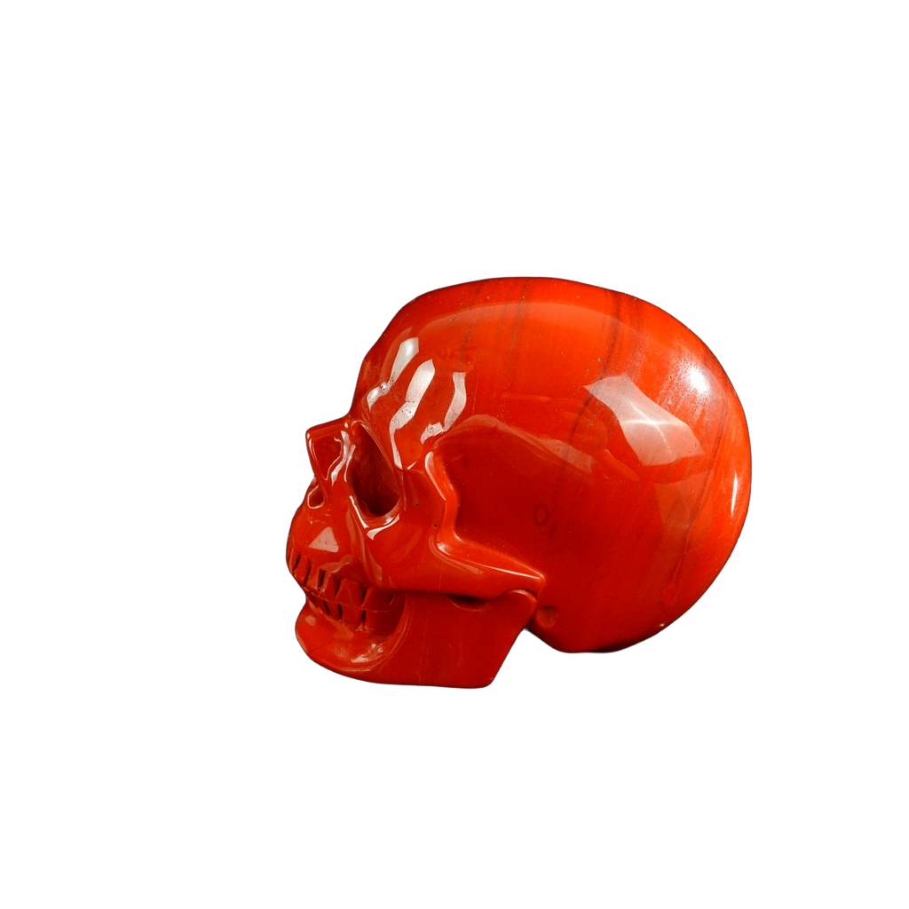 3.0" Red Jasper Crystal Skull Carving - Unique Piece #RJ06