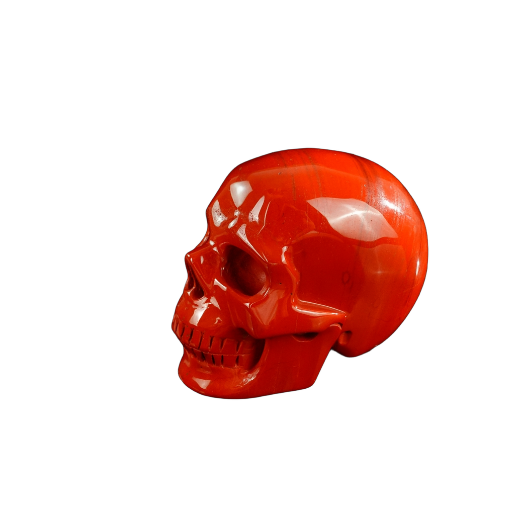 3.0" Red Jasper Crystal Skull Carving - Unique Piece #RJ06