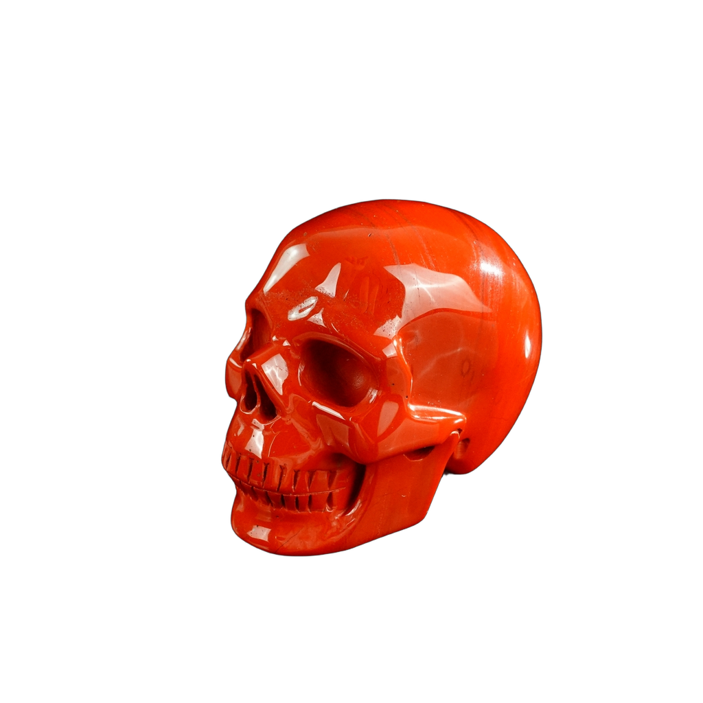 3.0" Red Jasper Crystal Skull Carving - Unique Piece #RJ06