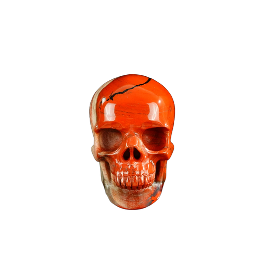 3.0" Red Jasper Crystal Skull Carving - Unique Piece #RJ07
