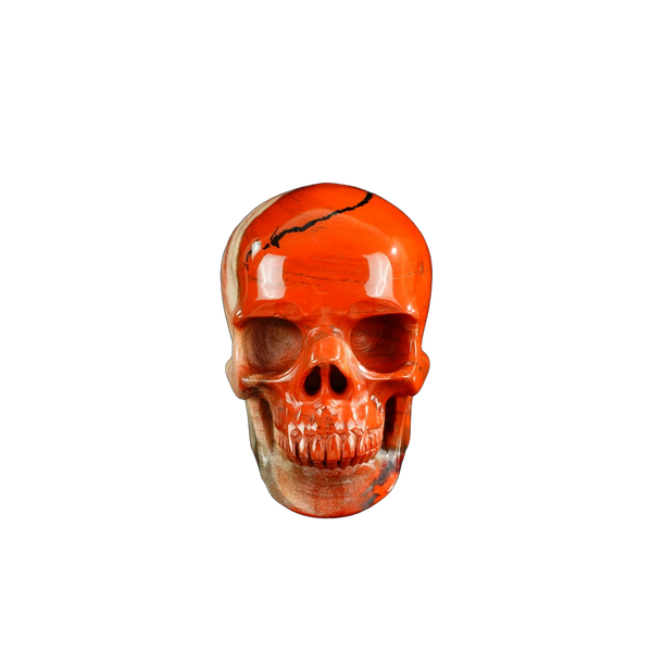 3.0" Red Jasper Crystal Skull Carving - Unique Piece #RJ07