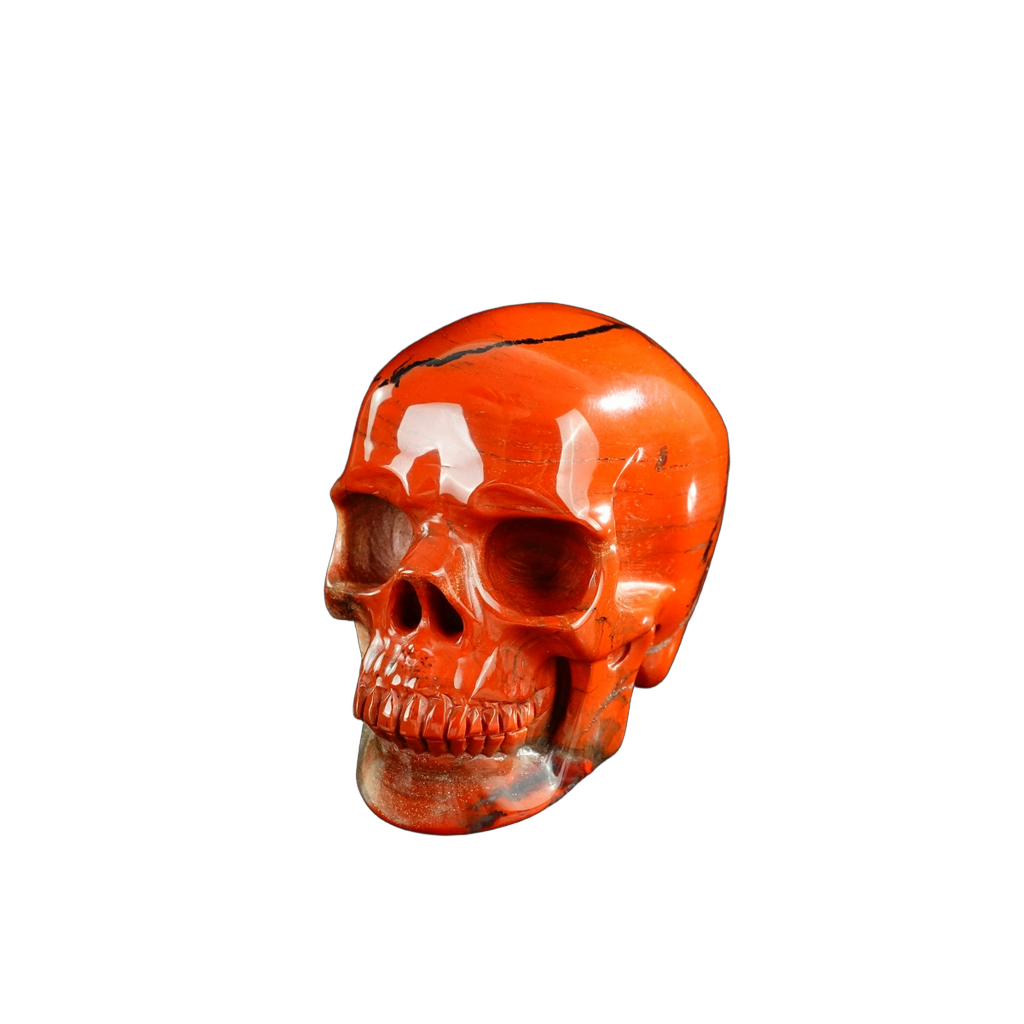 3.0" Red Jasper Crystal Skull Carving - Unique Piece #RJ07