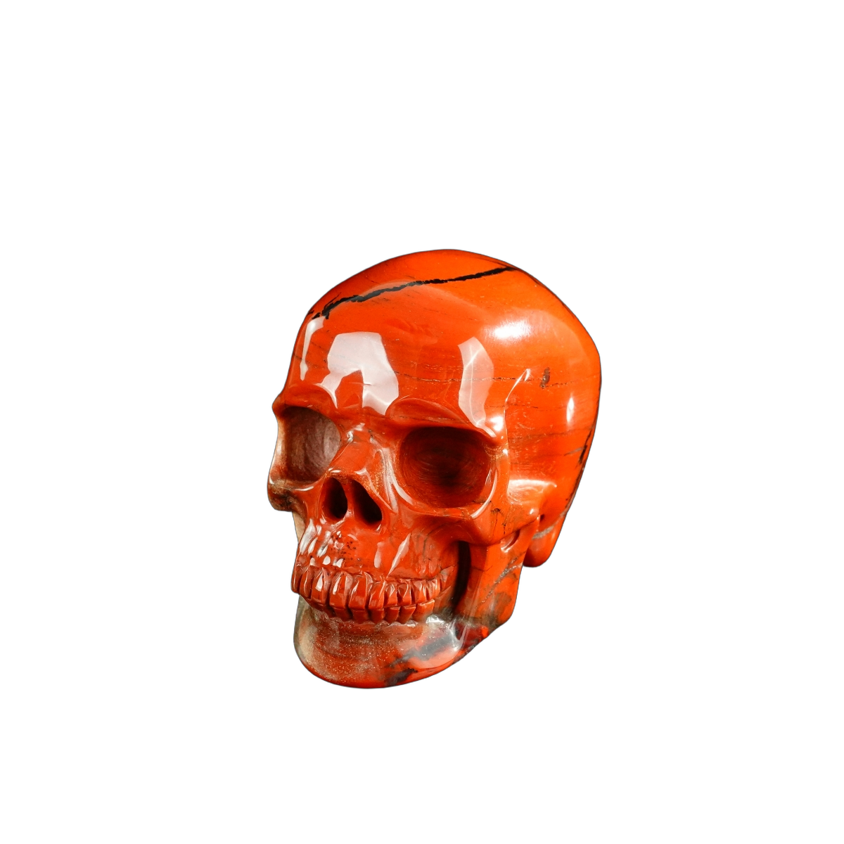 3.0" Red Jasper Crystal Skull Carving - Unique Piece #RJ07