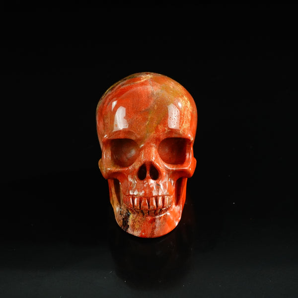 3.0" Red Jasper Crystal Skull Carving - Unique Piece #RJ08