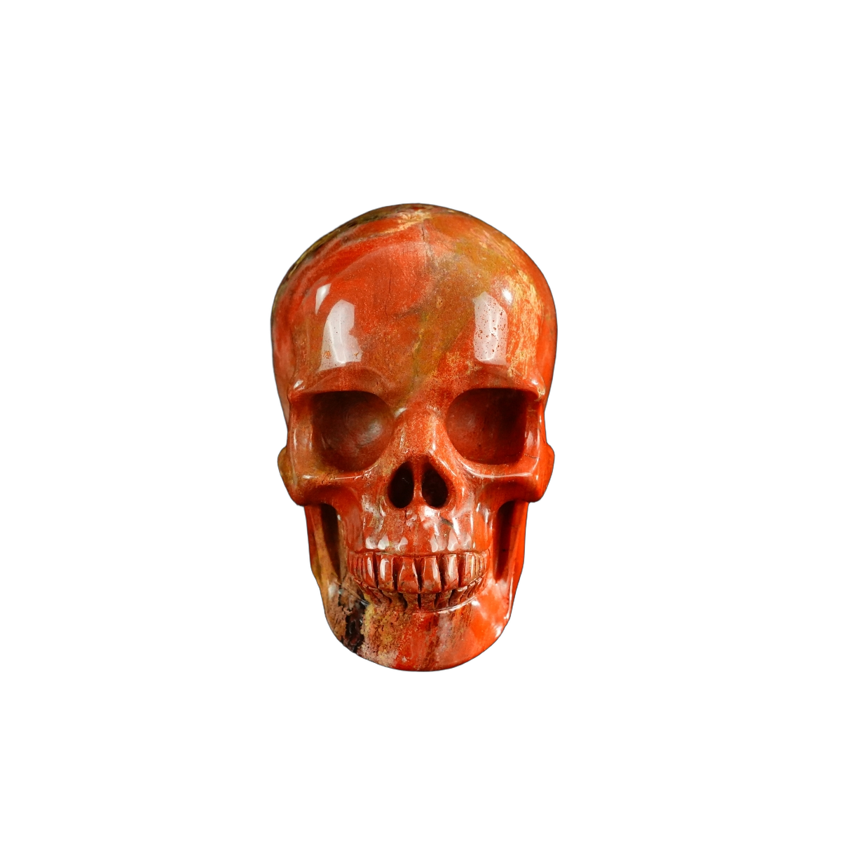 3.0" Red Jasper Crystal Skull Carving - Unique Piece #RJ08