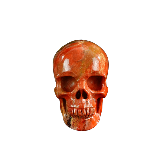 3.0" Red Jasper Crystal Skull Carving - Unique Piece #RJ08