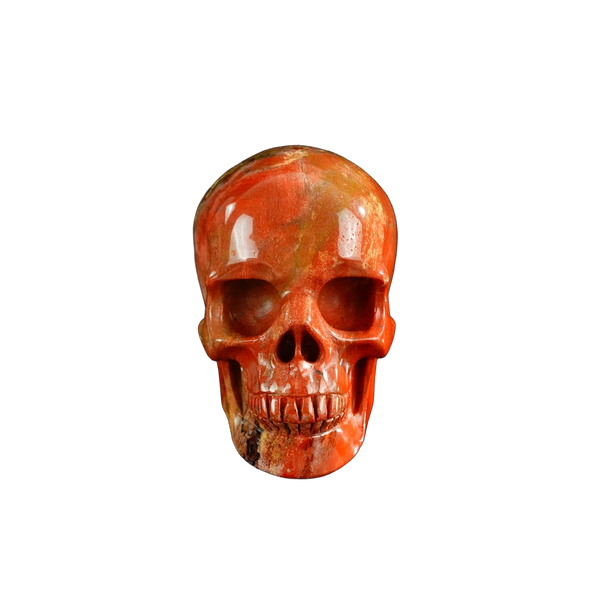 3.0" Red Jasper Crystal Skull Carving - Unique Piece #RJ08