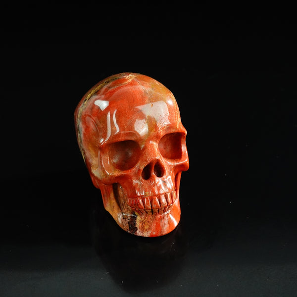 3.0" Red Jasper Crystal Skull Carving - Unique Piece #RJ08 - alternate view